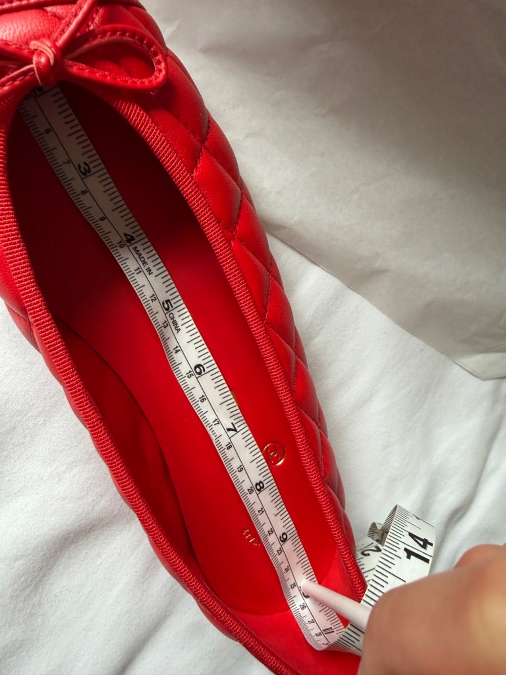 Chanel red ballet flats - Picture 3 of 3